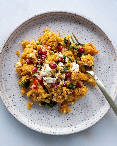 Baked Pumpkin Quinoa Quinoa Pumpkin, Justine Snacks, Pumpkin Quinoa, Spiced Chickpeas, Chili Paste, In My Feelings, Best Dinner Recipes, Entree Recipes, Do The Work