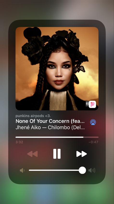 None Of Your Concern Jhene Aiko, Jhene Aiko Songs, Jhene Aiko Music, 3d Wallpaper Music, Jhené Aiko Chilombo, Ios Music, Wallpaper Themes, Instagram Bio Quotes, Jhene Aiko