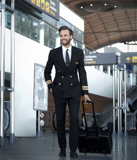 Pilot Style Men, Pilot Outfit Man, Pilot Husband Aesthetic, Aviation Outfit, Flight Attendant Men, Pilot Uniform Men Aesthetic, Pilot Uniform Men, Pilot Outfit, Aviation Wedding Theme