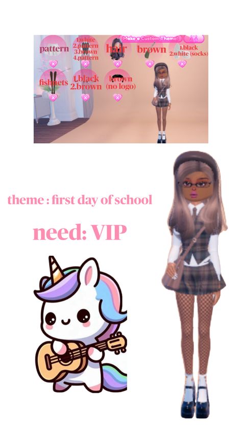 theme: first day of school Hair Patterns, School Dress, Theme Dress, Custom Theme, School Dresses, School Themes, White Sock, School Days, Black Pattern