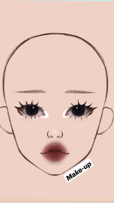 Make Up Guide, Asian Makeup Tutorials, Makeup Charts, Korean Makeup Tips, Gyaru Makeup, Face Charts, Cute Halloween Makeup, Makeup Drawing, Makeup Brushes Guide