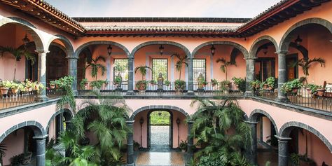 "We recently did a trip for a royal family by private jet through Mexico, and of all the extraordinary places they've visited—and they've been everywhere—this was their favorite." San Antonio Hotels, Hacienda Homes, Spanish Hacienda, Mexican Hacienda, Hacienda Style Homes, Mexico House, Mexico Hotels, Spanish Architecture, Nature Architecture