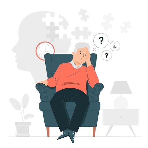 Free vector alzheimer concept illustrati... | Free Vector #Freepik #freevector #alzheimer #disease #ill #memories World Alzheimer's Day, Mental Therapy, Rehabilitation Centre, Brain Diseases, Illustration Story, Memory Problems, Concept Illustration, Greater Noida, September 21