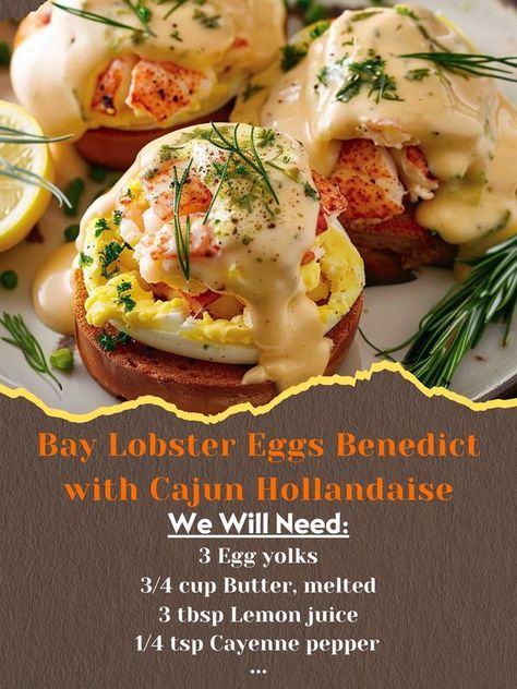 Lobster Eggs, Egg Yolks, Egg Yolk, Eggs Benedict, Lemon Juice, Easy Recipes, Juice, Egg, Easy Meals