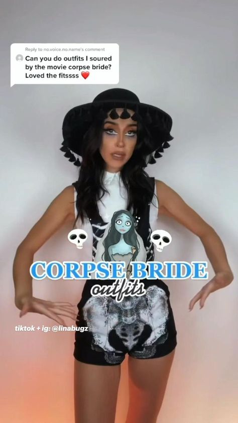 Corpse Bride Outfits #corpsebride #timburton #halloween #halloweencostumes | Corpse bride, Cool makeup looks, Creative makeup looks Corpse Bride Disneybound, Tim Button Outfit, Corpse Bride Aesthetic Outfits, Tim Burton Inspired Halloween Costumes, You Bring The Corsets Tiktoks, Pretty Halloween Outfits, Corpse Bride Outfit Ideas, What To Be For Halloween Costumes, Halloween Tim Burton Costume