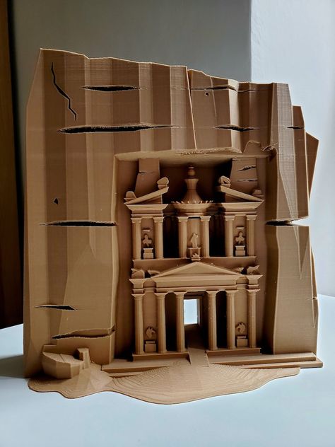 📏 Dimensions:  Height: 25cm (9.84 inches) Length: 22.6 cm (8.90 inches) Width: 11.3 cm (4.45 inches)  Bring Ancient History to Life with Our Model of The Treasury in Petra, Jordan   Celebrate the magnificence of Petra's most iconic structure with our detailed Model of The Treasury in Petra, Jordan. This beautifully crafted replica captures the grandeur of this ancient architectural marvel, making it a perfect addition to your home decor or a thoughtful gift for history and travel enthusiasts. Structure Model Architecture, Architecture Replica, Family Tree Logo, Architecture Gifts, Architecture Unique, Petra Jordan, Canvas Learning, Jordan Model, Tree Logos