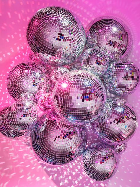 disco puzzle art photo photography pink bright girly girl home furniture Pink Disco Aesthetic, Museum Of Ice Cream Nyc, Happy Second Birthday, Disco Ball Art, Disco Ball Print, Pink Disco Ball, Disco Queen, Pink Disco, Product Photography Studio