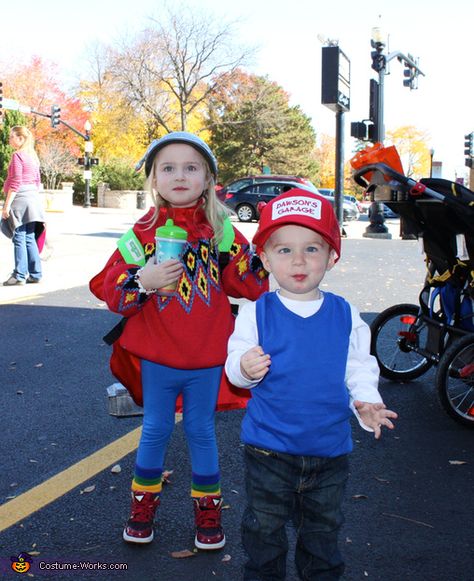 Family Halloween Costumes Bugs, Adventures In Babysitting Costume, Adventures Of Babysitting, Adventures In Babysitting 1987, Twin Costumes, Twin Halloween Costumes, Adventures In Babysitting, Viking Hat, Costume Works