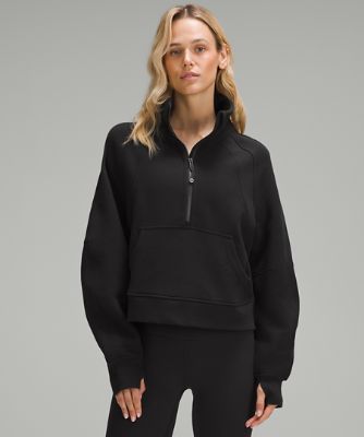 With an oversized fit, a cozy funnel neck, and the soft fabric you love, this Scuba hoodie silhouette maximizes post-practice comfort. | lululemon – Women's Scuba Oversized Funnel-Neck Half Zip Sweatshirt – Color Black – Size XS/S Funnel Neck Sweatshirt, Lululemon Scuba, Half Zip Sweatshirt, Oversized Pullover, Lululemon Women, Women Hoodies Sweatshirts, Komplette Outfits, Funnel Neck, Zip Sweatshirt