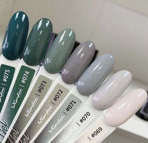 Basic Colors Nails, Winter Gel X Nails, Plain Nail Color Ideas, Winter Nail Colors 2022 Gel, Basic Nails Short, Shades Of Green Nails, Basic Nails, Casual Nails, Fake Nail