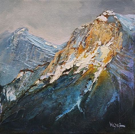 Painting Mountains, Mountains Painting, Soyut Sanat Tabloları, Landscape Paintings Acrylic, Landscape Photography Nature, Palette Knife Painting, Mountain Paintings, Mountain Art, Abstract Oil