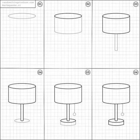 How to draw a lamp. Random Things To Draw, Sketch Note, Calligraphy Drawing, Interior Design Drawings, Kids Painting, Interior Design Sketches, Object Drawing, Things To Draw, Easy Doodle Art