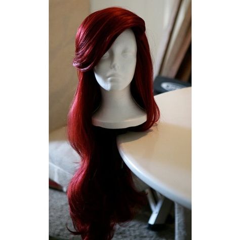 Ariel hair! I want it in real life. ARIEL ❤ liked on Polyvore featuring accessories, hair accessories and hair Ariel Wig, Mermaid Wig, Ariel Hair, Thick Wavy Hair, Roll Hairstyle, Red Wigs, Lace Hair, Mermaid Hair, Silky Hair