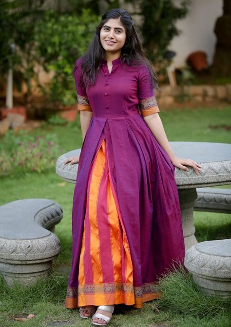 Frocks And Gowns, Long Frock Designs, Long Gown Design, Frock Fashion, Sari Dress, Saree Gown, Frock For Women, Long Gown Dress, Long Dress Design