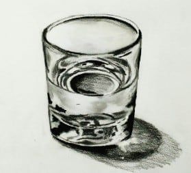 How to Draw a 3D Glass of Water Easy The drawing of water is considered by many graphics artists to be a difficult subject to… 3d Pencil Sketches, Glass With Water, Improve Drawings, 3d Pencil Drawings, Pencil Sketch Drawing, Pencil Sketch Images, Drawing Course, Water Drawing, Drawing Faces