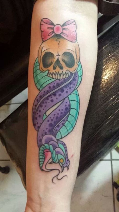 Harry Potter Sleeve, Dark Mark Tattoo, Dark Mark Tattoos, Feminine Dark, Snake Skull, Hp Tattoo, Potter Tattoo, Mark Tattoo, Harry Potter Tattoos