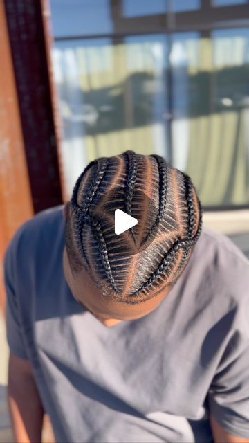 Braids Man, Cornrows For Boys, Boy Braid Styles, Cornrows Men, Cornrow Styles For Men, Cornrow Braids Men, Short Braid, Bun Design