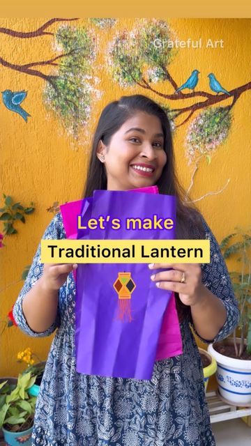 Lantern Diy For Diwali, How To Make Diwali Lanterns, How To Make Diyas For Diwali, Diy Lantern For Diwali, Diy Diwali Lanterns Ideas, Diwali Lanterns Ideas, Diwali Lanterns Diy How To Make, Rangoli Ideas Easy, Lanterns For Diwali