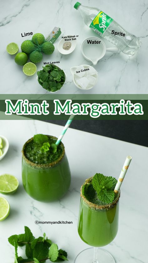 Mint margrita is full of fresh flavor and so easy to make with a blender and a few ingredients at hand. I use home grown mint to make this mint margarita any time. If you try this recipe once, I am sure you’ll love it. How To Make Mint Margarita, Mint Margarita Recipe, Margherita Recipe, Mint Lemonade Recipe, Summer Drink Recipe, Mint Margarita, Mint Drink, Mint Lemonade, Spicy Margarita