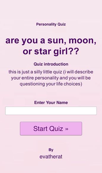 heres the link if it doesnt work: https://uquiz.com/XV3lkV All Different Aesthetics List, Click Here If Your Bored, Space Nicknames, Light Or Dark Feminine Quiz, Quizzes To Do With Friends, What Type Of Pretty Are You, Quizzes To Take When Bored, Things I Like, Things To Search On Pinterest