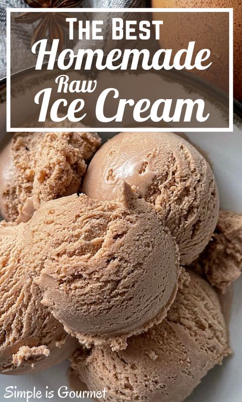 Raw Cream Ice Cream, Raw Ice Cream Recipe, Natural Ice Cream Recipe, Carnivore Deserts, Homemade Healthy Ice Cream, Coffee Flavored Ice Cream, Raw Ice Cream, Raw Cream, Milk Chocolate Ice Cream