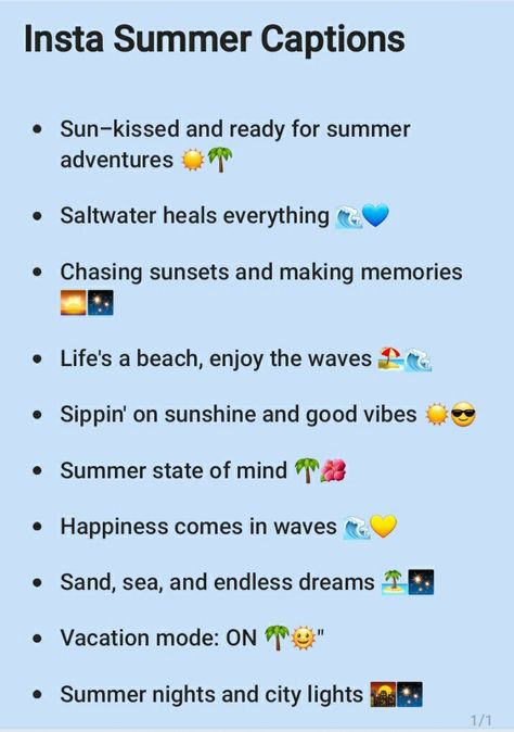 Sea Short Captions, Warm Weather Quotes, Selfie Quotes Instagram, Instagram Selfie Captions, Captions For Pictures Of Yourself, Classy Captions For Instagram, Aesthetic Instagram Captions, Caption Ig, Summer Captions