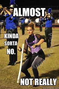 love this Guard Memes Funny, Color Guard Funny, Color Guard Memes, Color Guard Quotes, Marching Band Jokes, Color Guard Uniforms, Marching Band Problems, Marching Band Memes, Color Guard Flags