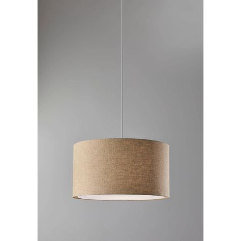 Studio Spaces, Drum Light, Drum Pendant Lighting, Drum Pendant, The Harvest, Light Bulb Types, Hanging Pendant Lights, Lighting Store, Fabric Shades