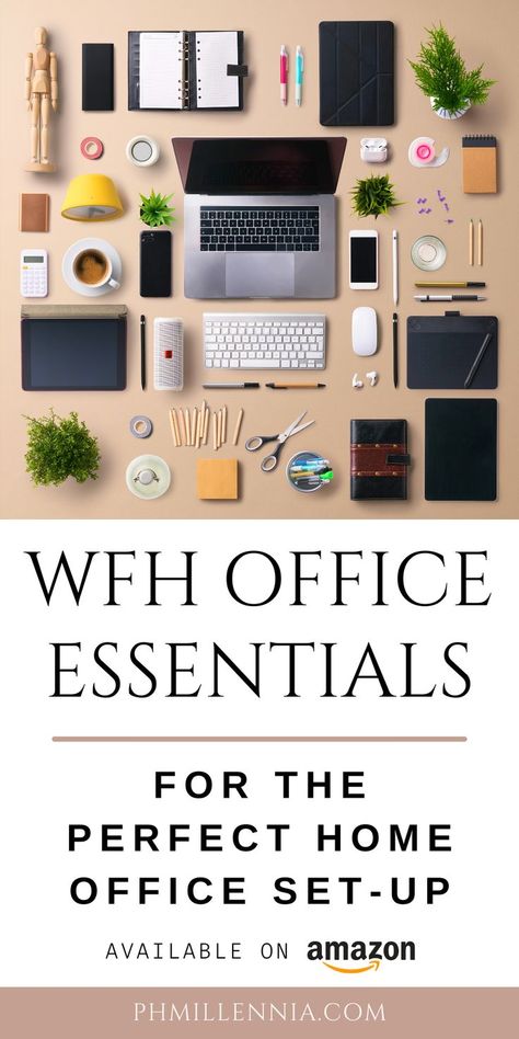 Remote Work Aesthetic Home, Home Office Gifts, Work From Home Gadgets, Work From Home Set Up Aesthetic, Work From Home Set Up, Wfh Aesthetic, Wfh Style, Work From Home Essentials, Workspace Organization