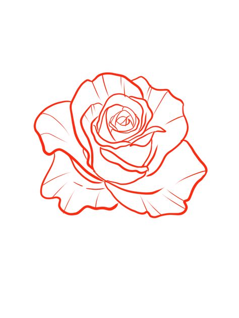 Red Tattoo Stencil, Red Outline Tattoo, Rose Outline Tattoo, Dollar Tattoo, Tattoos 2024, Harley Quinn Tattoo, Rose Outline, Family Tattoo Designs, Cool Tattoo Drawings