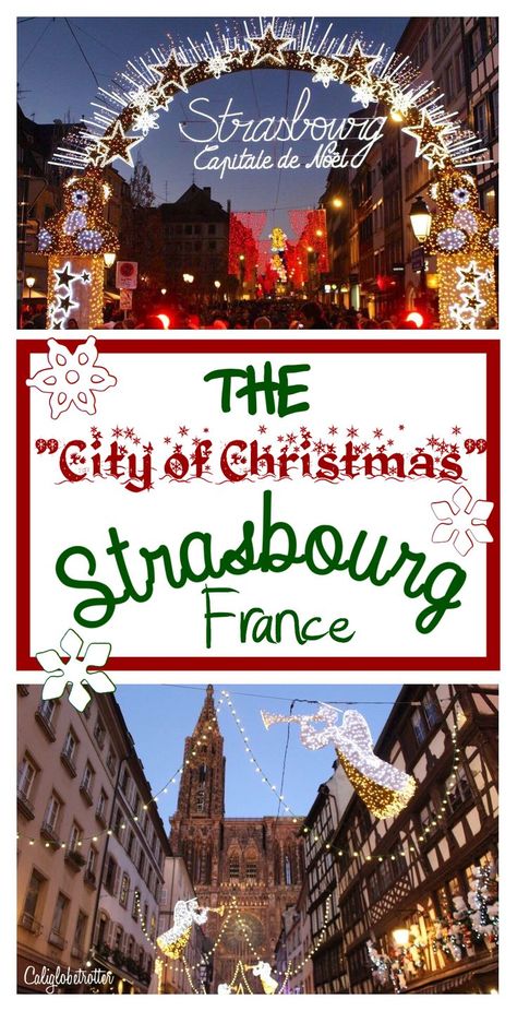 The oldest Christmas Market in Europe is THE "City of Christmas" - Strasbourg. You'll experience this holiday travel extravaganza on a Rhine River Christmas Markets cruise. Strasburg France, Christmas California, Strasbourg Christmas, Christmas Travel Destinations, Christmas City, Christmas Destinations, German Christmas Markets, Christmas In Europe, The Spirit Of Christmas