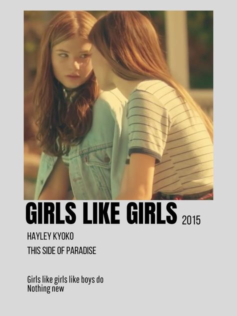 Haley Kyoko 2015 Hayley Kiyoko Girls Like Girls, Haley Kiyoko, Wattpad Girl, Paradise Girl, Hayley Kiyoko, This Side Of Paradise, Girls Album, Girl Posters, Night Stand