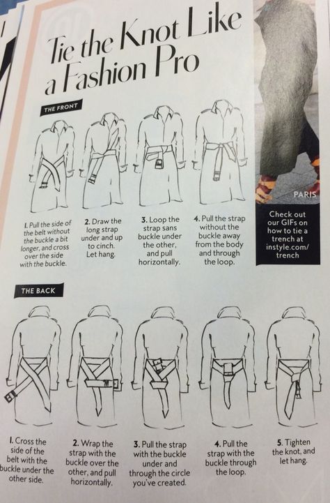 Tie A Shirt Knot, How To Tie A Shirt Knot, How To Tie A Shirt, Tie A Shirt, Shirt Knot, Pink Trench Coat, Trench Coat Outfit, How To Wear A Scarf, Burberry Trench