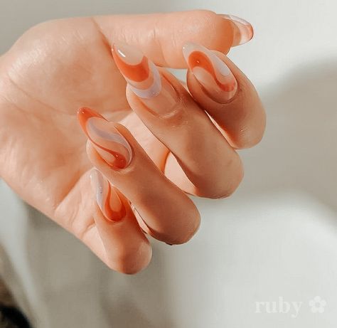 Orange Dip Nails, Orange Dip, Checkered Nails, Gel Nails French, Nails Orange, Hippie Nails, Subtle Nails, Dip Nails, Glamorous Nails