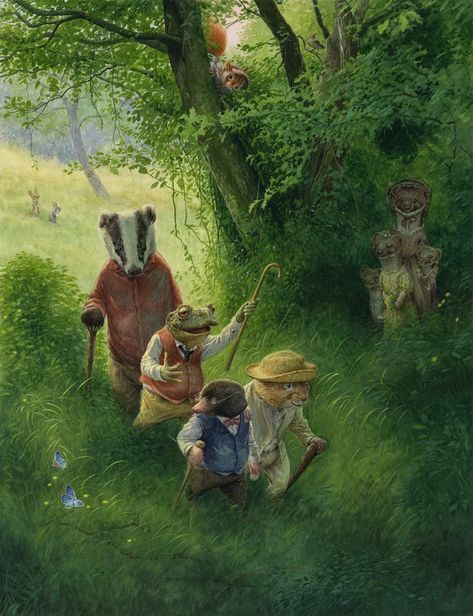 The Wind in the Willows - Grahame & Dunn - Editions Caurette Chris Dunn Illustration, Chris Dunn, Wind In The Willows, Storybook Art, Fairytale Art, Art Et Illustration, Arte Fantasy, Art And Illustration, Fairy Art