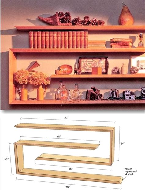 25  DIY ideas for cheap and home decor Diy Shelves Ideas, Regal Design, Teds Woodworking, Shelf Design, Cheap Decor, Diy Shelves, Decorating On A Budget, Creative Home, Shelf Decor