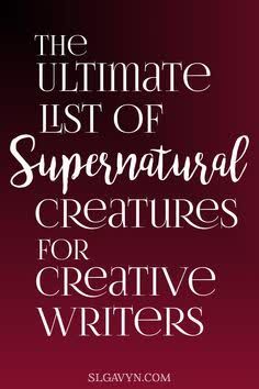 List Of Supernatural Creatures, Supernatural Creatures List, Fantasy Writing, Supernatural Creatures, Fantasy Queen, Makeup Dark, Fantasy Town, Illustration Fantasy, Writing Fantasy