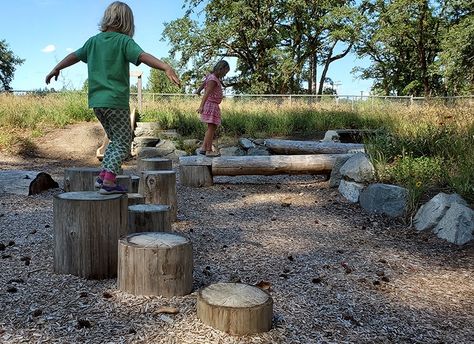 Elma Head Start Nature Playground - Learning Landscapes Design Stem Playground, Natural Outdoor Playground, Outdoor Forts, Outdoor Play Space, Outdoor Play Spaces, Children Park, Park Playground, Natural Playground, Sand Table