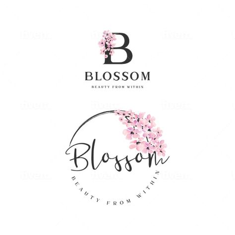 Blossom Logo Design, Cherry Blossom Logo, Blossom Logo, Blossom Nails, Gifts Wrapping, Gifts Wrapping Diy, Almond Blossom, Cafe Logo, Logo Gallery