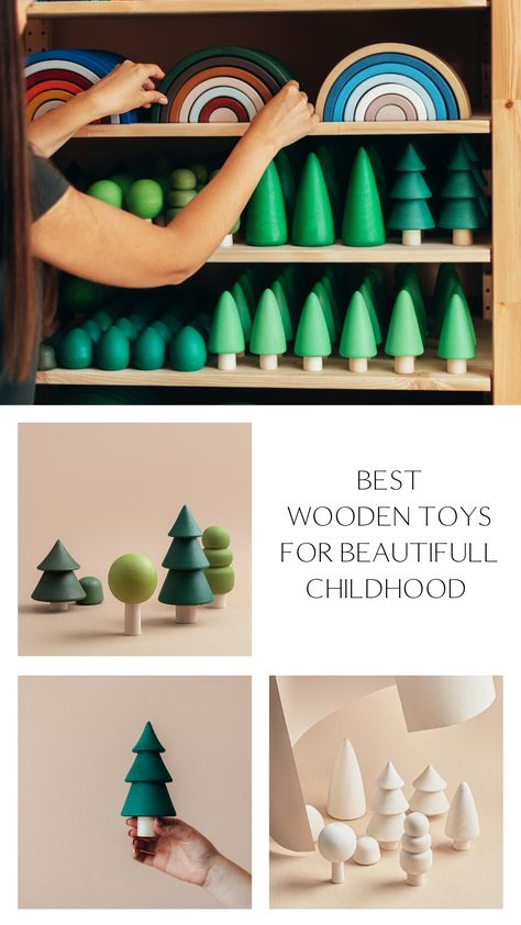 Woodland Tree Set by HappyTreeStore. Eco-friendly Toys for baby. Wooden Forest toys for baby room decor. Educational Waldorf Toys for baby play. Best Eco Montessori Toys for girl and boy kids #babytoy #wood #education Scandinavian Toys, Wood Kids Toys, Wooden Forest, Wooden Trees, Woodland Tree, Wooden Toys For Toddlers, Best Educational Toys, Busy Boards For Toddlers, Baby Green