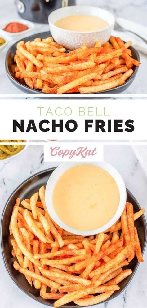 Taco Bell Nacho Fries, Nacho Fries, Quick Bites, Copykat Recipes, Deilig Mat, Food Recepie, Taco Bell, Cheese Sauce, Restaurant Recipes