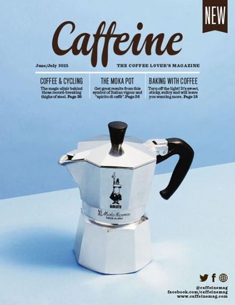 Coverjunkie | Caffeine Magazine (UK) - Coverjunkie Coffee Magazine, Magazine Wall, 브로셔 디자인, Moka Pot, Magazine Cover Design, Editorial Layout, Coffee Design, Food Magazine, Magazine Layout