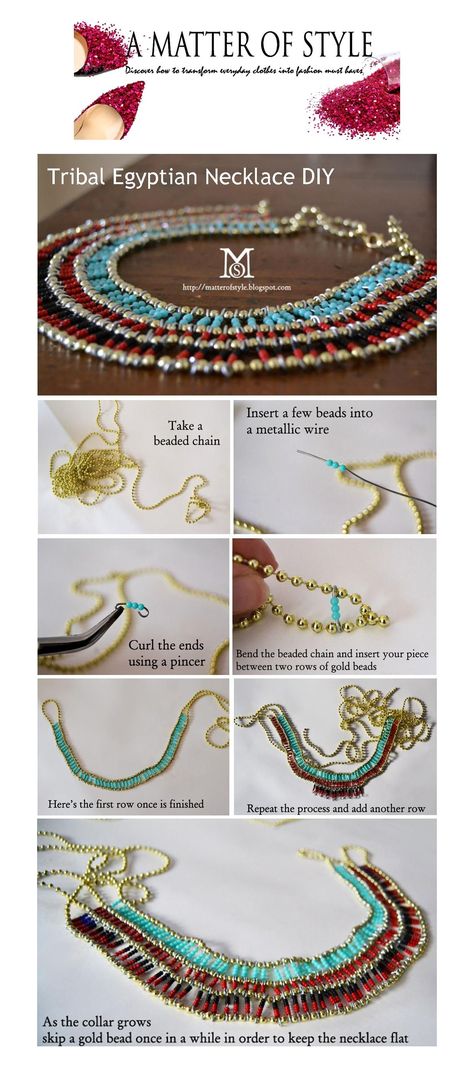 Egyptian Diy Costume, Egyptian Inspired Jewelry, Diy Pearl Necklace, Edgy Necklace, Egyptian Necklace, Egyptian Inspired, Trendy Jewerly, Long Pearl Necklaces, Hippie Bracelets