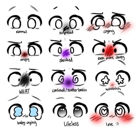 Eye Emotions, Easy Eye Drawing, Animal Comics, Rollercoaster Of Emotions, Drawing Face Expressions, Cute Eyes Drawing, Drawing Ideas List, Creative Drawing Prompts, Art Tools Drawing