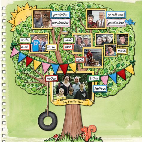 Family Tree Homework Ideas, Creative Family Tree Ideas For School, Family Tree Ideas For Kids Project, Family Tree Project For Kids, Family Tree Art Project, Family Tree Ideas For Kids, Family Tree Album, Family Tree For Kids, Family Tree Craft