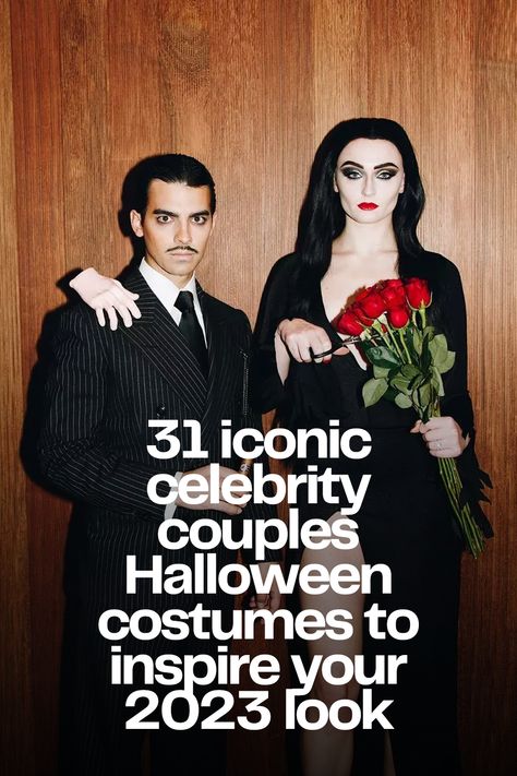 Celebrity couple halloween costumes 2024 Couples Costume Ideas, Kim And Kanye Halloween Costume, Harry And Meghan Costume, Famous Couples In History, Bill And Sookie Costume, Celeb Halloween Costumes Couples, Vintage Couple Costume, Icon Couple Halloween Costumes, Couples Costumes Celebrity