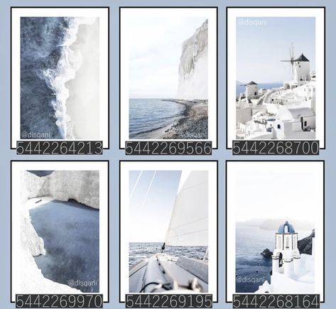 Coastal Id Codes Bloxburg, Aesthetic Photo Codes Bloxburg, Bloxburg Decals Calender 2023, Bloxburg Costal Codes Pictures, Bloxburg Ocean Picture Codes, Bloxburg Coastal Decal Code, Berry Avenue Codes Pictures Coastal, Coastal Color Scheme Bloxburg, Bloxburg Extiror House