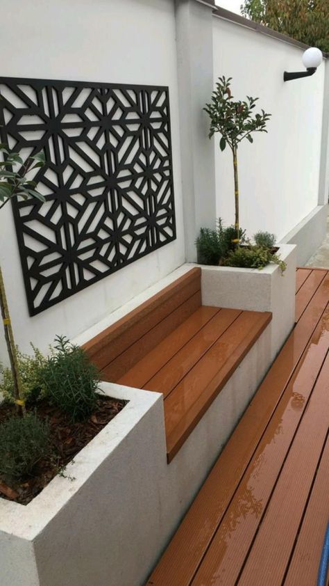 Best design tips and inspiration baho style  design background garden#diy #home#garden Yard Ideas Cheap, Yard Ideas Backyard, Villa Design Architecture, Wooden Deck, Diy Yard, Backyard Living, Organic Modern Decor, Balcony Design, House Landscape