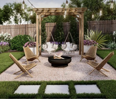 Fire Pit Landscaping, Backyard Renovations, Backyard Remodel, Backyard Inspiration, Have Inspiration, Backyard Fire, Backyard Inspo, Backyard Living, Outdoor Decor Backyard