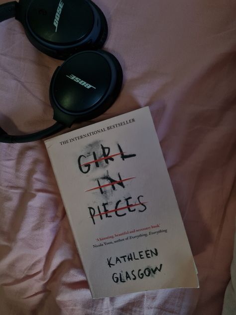 The Girl In Pieces, Girl In Pieces Aesthetic, Reading Astethic, Girl In Pieces Book Aesthetic, Girl In Pieces Book, Romanticizing Reading, Pieces Aesthetic, Kathleen Glasgow, Girl In Pieces